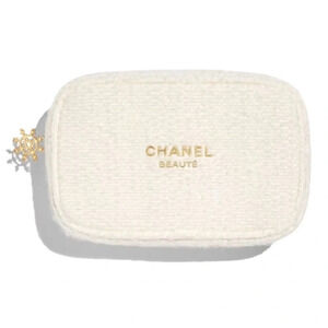 Chanel Holiday Makeup Bag - 2024 Snowflake Zipper and Gift Box